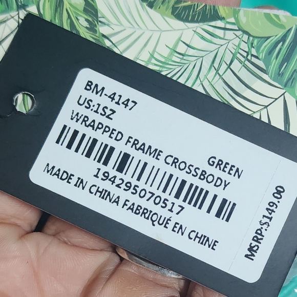 NWT Badgley Mischla Vegan Leather Teal Green Crossbody Bag Purse - Picture 11 of 11